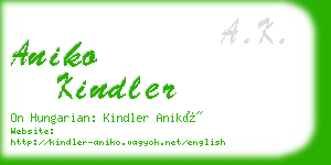 aniko kindler business card